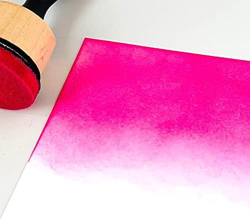 Ink Paints Mixing Blending Tool Mini Round Foam Refills, for Scrapbooking Craft, Control of Ink Placement, No More Inky Fingers Ink Blending Tool with Spare Pads for Rubber Stamping & Scrapbooking