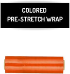 PSBM Orange Stretch Wrap, 15 Inch x 1476 Feet, 72 Pack, Tinted Pre-Stretched Shrink Wrap Film for Moving, Packaging, Pallet Wrapping