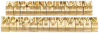 ZONEPACK Copper Brass Stamping Flexible Alphabet Number Symbol Character Stamp Mold Die, Letter Holder, Positioning Plate DIY for Hot Foil Stamping Machine (26pcs MEB Uppercase)