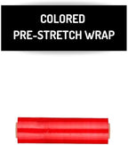PSBM Red Stretch Wrap, 15 Inch x 1476 Feet, 144 Pack, Tinted Pre-Stretched Shrink Wrap Film for Moving, Packaging, Pallet Wrapping