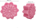 3D Silicone Soap Molds Flower Shape Silicone Mold for Soap Making Soap Bath Bomb Mold Shapes DIY Handmade Decorating Mould Tools
