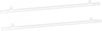 MECCANIXITY PVC Poster Hanger Rail Poster Strip Bar 80cm/31inch Clear with Clips for Poster, Map, 4 Set