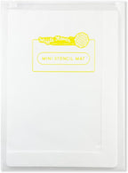 Waffle Flower 6x9 Media Mat - Matte White Silicone Craft Mat w/Bag for Ink Blending. Non-Slip, Waterproof, Heat-Resistant, Non-Stick and Non-Reflective. 6 x 9 inch Open Edge for Bigger Media Sizes.