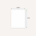 Somime 10 Pack Backing Boards, 8.5x11 Uncut White Mats Matboards, Acid-Free Backerboards for Art Prints, Ideal for Photos, Pictures, Prints, and Frames