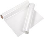 VINYL FROG Heat Transfer Vinyl Roll HTV Vinyl - 12" x5ft White Iron on Vinyl for T-Shirts, Heat Press Vinyl for DIY Craft Designs (White)