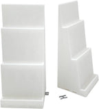 Magnetic Card Holder Stadium Displays - White (2 Pack), Compatible with Ultra Pro Protectors - Trading Card Holder - Card Stand - Sports Card Display