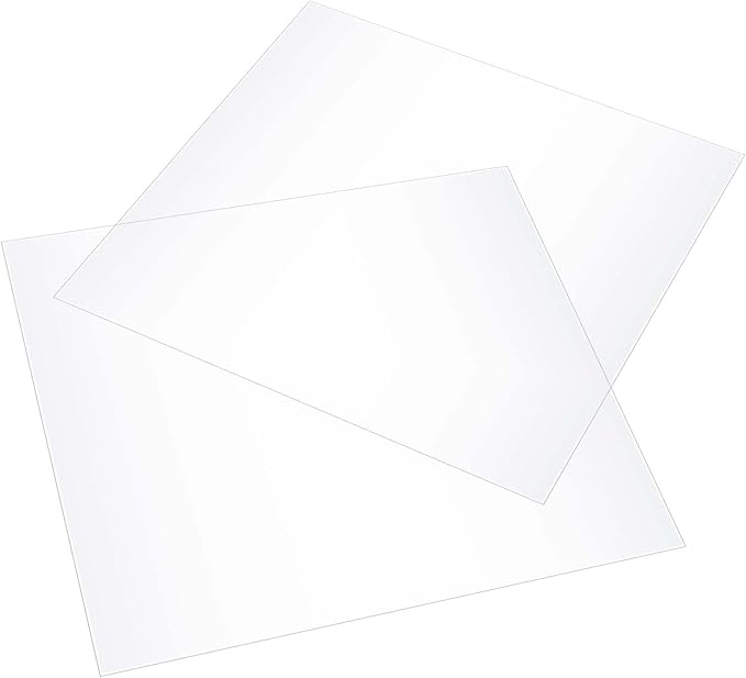 JAPCHET 50 Pcs 12 x 12 Inches PET Blank Stencil Sheets, 10 mil Acetate Sheets, Large Mylar Paper Sheets Template Material, Make Your Own Stencil for Vinyl Cutting Laser Cutting