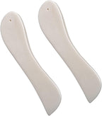 WUTA Genuine Bone Folder Leather Tools Scoring Folding Creasing Origami Paper Creaser Crafting Scrapbooking Tool for DIY Handmade Christmas Gift (2 Packs Arc Shape)