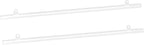 MECCANIXITY PVC Poster Hanger Rail Poster Strip Bar 110cm/43inch Clear with Clips for Poster, Map, 4 Set
