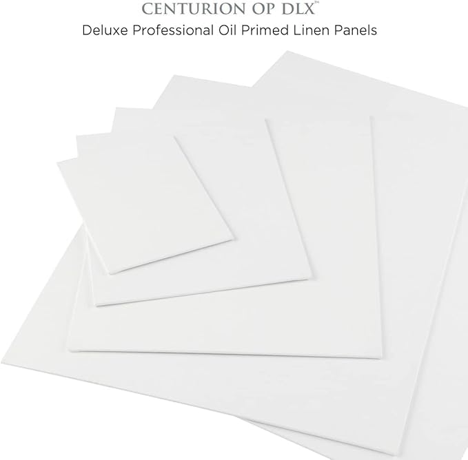 Centurion Deluxe Professional Oil Primed Linen Canvas Panels - 12x12-3 Pack of Linen Canvases for Painting, Artwork and More