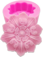 3D Silicone Soap Molds Flower Shape Silicone Mold for Soap Making Soap Bath Bomb Mold Shapes DIY Handmade Decorating Mould Tools