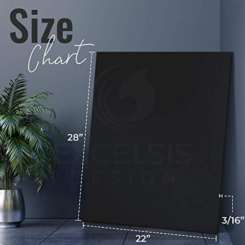 Black Foam Board 22 x 28 x 3/16" (5mm) Inch, 15 Pack Acid-Free Foam Core Poster Board Sheets for Art, Crafts, Presentation, Vision Board, Signboard, and Party Decorations
