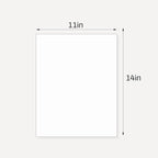 Somime 10 Pack Backing Boards, 11x14 Uncut White Mats Matboards, Acid-Free Backerboards for Art Prints, Ideal for Photos, Pictures, Prints, and Frames