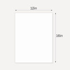 Somime 10 Pack Backing Boards, 12x16 Uncut White Mats Matboards, Acid-Free Backerboards for Art Prints, Ideal for Photos, Pictures, Prints, and Frames