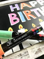 JumpOff Jo – Liquid Chalk Markers – Reversible Chisel and Round Tip – Multi Color (30)
