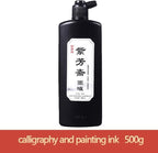 Sumi Ink, Chinese Calligraphy Ink, Liquid Black Carbon Ink, Manga Ink (500ml (17oz), Black)