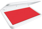 COLOP Make Series, Ink Stamp Pads, with Non-Toxic Premium Ink, Water-Based Acid-Free (Brave Red, Make 3-3-1/2" x 6-1/4")