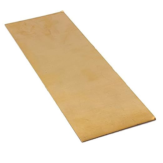 CynKen 1 Pieces 3mmx100mmx100mm Corrosion Resistant H62 Brass Sheet Plate Industry DIY Experiment Sheet