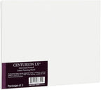 Centurion All-Media Primed Linen Panels - 5x7 3 Pack - 11oz Universal Primed Canvas Boards for Painting, Mounted on MDF Wood, Non-Warping, Ideal for Artists, Professionals, and Painters