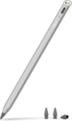 Metapen Pencil A8 for Apple iPad 2018-2025, (2X Faster Charge), Tilt Sensitivity, Pixel Precision, Stylus Pen for iPad 11/10/9/8/7/6th Gen, Pro 12.9/11/13-inch M4, Air 3/4/5/M2/M3, Mini 5/6th, Grey