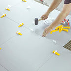 500 Pcs Reusable Leveling Wedges,Reusable Tile Leveling System Wedges for 1/8" Spacers,1/16" Spacers,1/32" Spacersand Tile Leveling System Kit,for Tile Leveler Installation(500yellow Reusable Wedges)