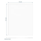 Pack of 10 Clear Acrylic Sheet 8" x 10" Cast Plexiglass Panel 1/8" Thick (3mm) Transparent Plastic Board for Sign, Craft, Display Projects, Laser Cutting, Engraving