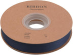 Double Side Satin Ribbon, Continuous 20 Yards,Use for Craft Bows Bouquet, Gift Wrapping, Wedding Decoration, Floral Arrangement (Dark Blue, 5/8 inch)