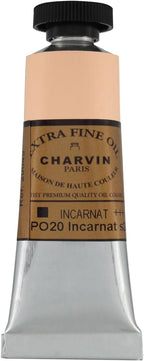 Charvin Extra Fine Oil Paint, Incarnat 20 ml - Triple-Milled, Rich Texture, Poppy Oil-Based, Light-Fast, Handmade, Archival Quality