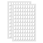 180 Pcs Sticky Tack Poster Stickers, Double Sided Sticky Round Clear Stickers, No Trace Poster Adhesive Putty Removable Waterproof Adhesive Dots for Festival Decoration Sticky Dot (0.31" X 0.51")