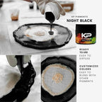 Epoxy Pigment Paste for Epoxy Resin, Tint/Pigment Paste with Spoon for Arts and Crafts, Jewelry, Resin Woodworking and More! (Night Black)