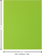 PA Paper Accents Stash Builder Cardstock 8.5" x 11" Tree Frog, 65lb Colored cardstock Paper for Card Making, Scrapbooking, Printing, Quilling and Crafts, 25 Piece Pack