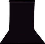 Yizhily Seamless Photogrphy Background Paper, Paper Backdrop Roll for Photoshoot, 53" x16', Jet