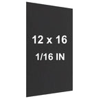 Anodized Aluminum Sheet Metal 12 x 16 x 1/16 Inch Black Metal Plates for Laser Engraving 1.50MM Thin Decorative Sheets for Crafting, House Decoration