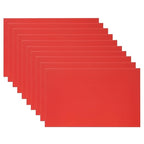 PATIKIL 5x8 Inch Anodized Aluminum Sheet Metal, 10Pcs Laser Plates Engraving Blanks 0.5MM Thin Rectangle for Crafting DIY House Laser Engraving, Red