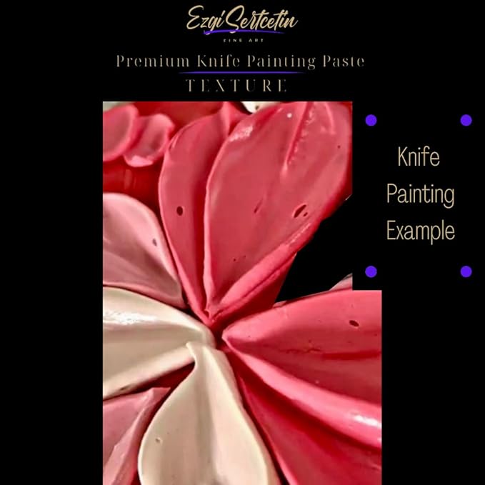 Premium Palette Knife Painting Paste|Texture Paste|Authentic Bright Colors|Ready to Use|Easy to Apply| 6oz (Off White)