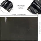 HYANG Solid Colors Transparent PVC Super Clear Holographic Vinyl 1 Roll 12" x 47" (30cm x 120cm) for DIY Bows Earrings Bags DIY Crafts Making (Black)