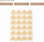 GOONAVI 15 Sheets 360 Pcs Cowhide Acid-Free Photo Corners Mounting Self Adhesive for DIY Photo Album Journal