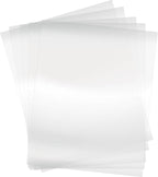 50 sheets 4 Mil Basics Heat Resistant Acetate Blank Stencil Sheet for Card Making Journaling Planner Scrapbook Paper Transparent PET Acetate Mylar Craft Template Material