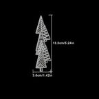 Lapoo Festivals Metal Cutting Die for Scrapbooking - Durable, Cut Stencils for DIY Scrapbook Photo Album Decorative Paper Card, Card Making Supplies, Embossing (Half Christmas Tree 5.2 x 1.4 in)