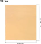 MECCANIXITY 50 Pack Toner Reactive Foil ,Deco Foil Transfer Sheets 8.5"x11" A4 Hot Foil Paper for Laser Printer Scrapbooking Heat Transfer DIY Craft,Laser Gold