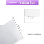 Closed Cell Neoprene Foam Rubber Sheet with Adhesive - 60 x 15 x 1/16 Inch Multi-Function Insulation, Soundproofing, and Weatherproof Foam Padding Easy Cut DIY, White