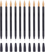 EXCEART Scratch Brush 10 Pcs Set Black Plastic Scratch Painting Pens for Art Drawing and DIY Creative Project Scratchboard Tools