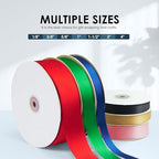 3/8" Wide x 100 Yards Single Face Polyester Satin Ribbon, Satin Ribbon for Crafts, Gift, Hair Bows, Wedding Party Decoration, Bow Making & Other Projects (Ivory)