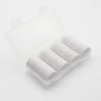Set of 100 Opaque Plastic Learning Counters Mini Poker Chips Game Tokens with Storage Box (White, 1.26 Inch)