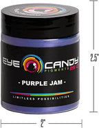 Eye Candy Pigments Premium Purple Mica Powder - Purple Jam (25gr) - for Epoxy, Resin, Soap, Paint, Woodworking, Acrylic Pouring, Bath Bombs, Fishing Lures - DIY Arts and Crafts Additive