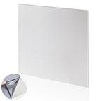 1 Pcs 430 Stainless Steel Sheet Metal 12 x 12 Inches 24GA Metal Plates Panel #4 Brushed Finish Magnetic Mount Board Wall Food Truck Restaurant Crafting Kitchen Floor Trailer Garage Gym