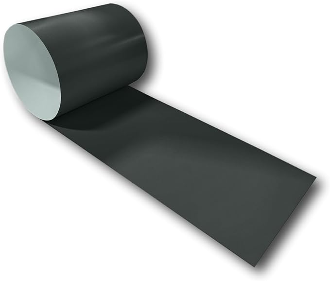 Eagle 1-24 Gauge KYNAR 500 Sheet Metal Flashing Rolls-10 FT Long-Heavy Duty-Commercial Grade-Roofing Flashing, Fascia Cover, Coping Cap-Multiple Sizes (18" x 10 FT, Dark Bronze)