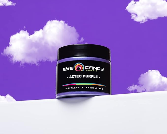 Eye Candy Premium Mica Powder Pigment “Aztec Purple” (50g) Multipurpose DIY Arts and Crafts Additive | Woodworking, Epoxy, Resin, Paint, Soap, Bath Bombs, Nail Polish (Aztec Purple, 50G)
