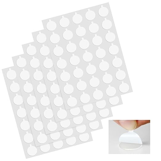 350 pcs Double Sided Sticky Dots –Easy to Peel Sticky Dots,Clear Removable Sticky Tack Double Sided Tape Dots for Crafts, Posters, Balloons, and DIY Projects