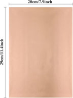 Briartw 20x29cm Hot Foil Paper 50 Sheets Pack Toner Reactive Foil Hot Stamping Foil Paper by Laser Printer and Laminator for Scrapbooking Craft Cardmaking DIY Album (Rose Gold, 100 Sheets)